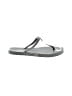 Old Navy Gray Flip Flops Size 6 - photo 1
