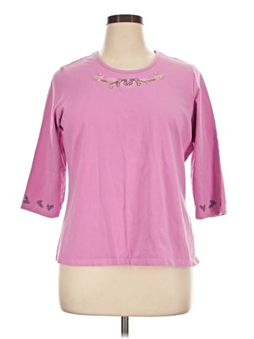 Denim & Co 3/4 Sleeve T-Shirt (view 1)
