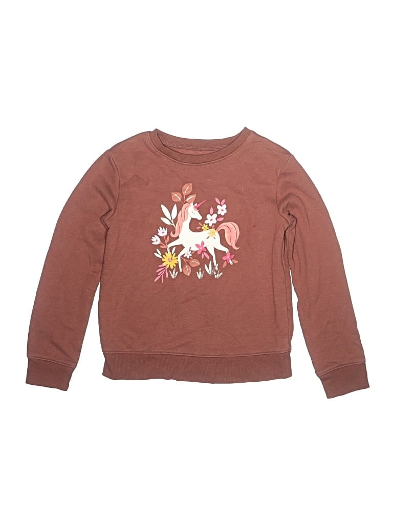 Pre-owned Jumping Beans Kids' Sweatshirt In Brown