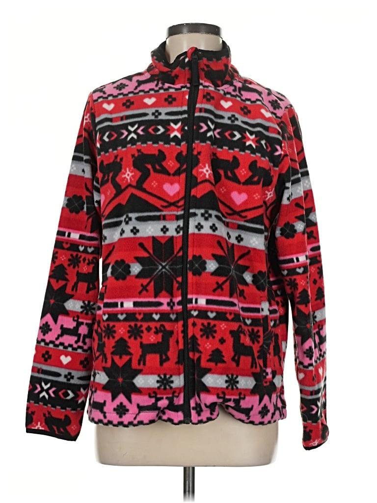 Pre-owned Vera Bradley Fleece Jacket In Red