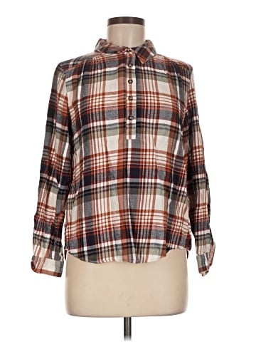 Christopher & Banks Long Sleeve Blouse (view 1)