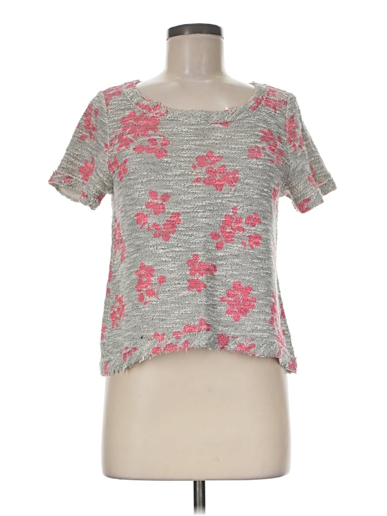 Pre-owned Anthropologie Pullover Sweater In Gray