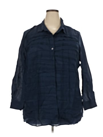 Nic + Zoe 3/4 Sleeve Button-Down Shirt (view 1)