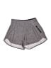 Lululemon Athletica Chevron-herringbone Gray Athletic Shorts Size 4 - photo 1