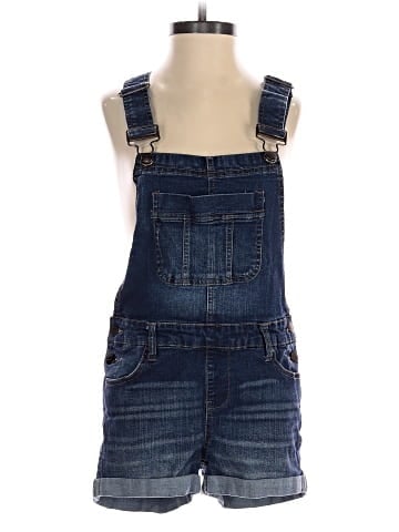 BLUE SPICE Overall Shorts (view 1)