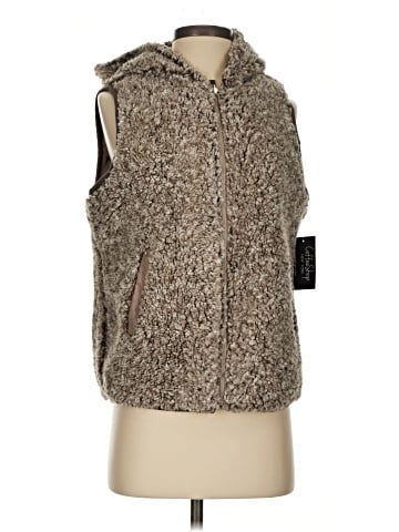 CoffeeShop Faux Fur Vest (view 1)