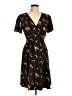 ModCloth 100% Polyester Floral Black Casual Dress Size 10 - photo 1