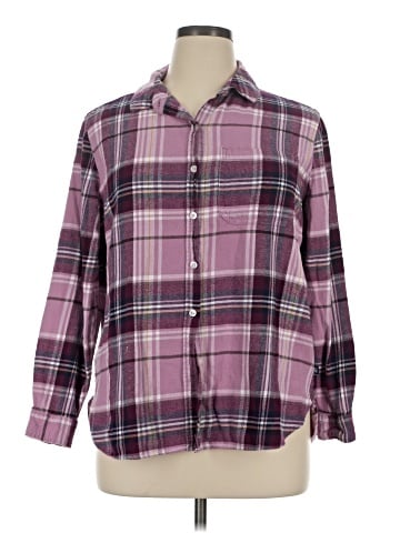 Gap 3/4 Sleeve Button-Down Shirt (view 1)
