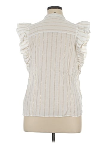 Express Sleeveless Button-Down Shirt (view 2)
