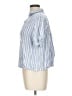 Universal Thread Stripes Blue Short Sleeve Blouse Size L - photo 5
