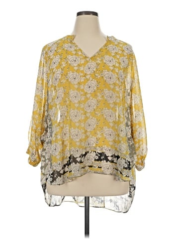 CAbi 3/4 Sleeve Blouse (view 1)