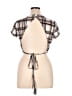 rue21 Plaid Brown Short Sleeve Turtleneck Size XL - photo 2