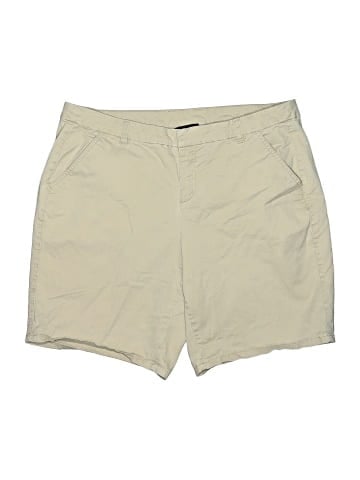 Lane Bryant Outlet Khaki Shorts (view 1)