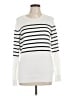 Amazon Essentials Stripes White Pullover Sweater Size L - photo 1
