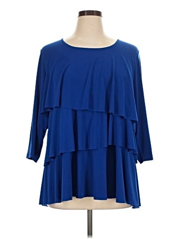 Susan Graver 3/4 Sleeve Blouse (view 1)