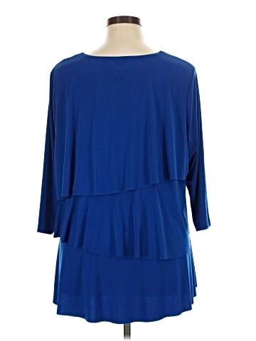 Susan Graver 3/4 Sleeve Blouse (view 2)