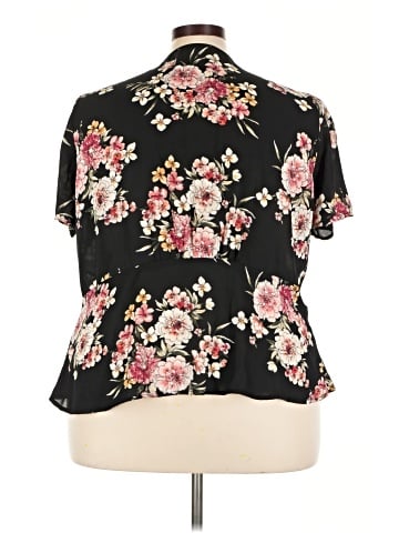 Mauve Short Sleeve Blouse (view 2)