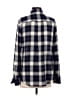 Theory Plaid Blue Long Sleeve Button-Down Shirt Size S - photo 2