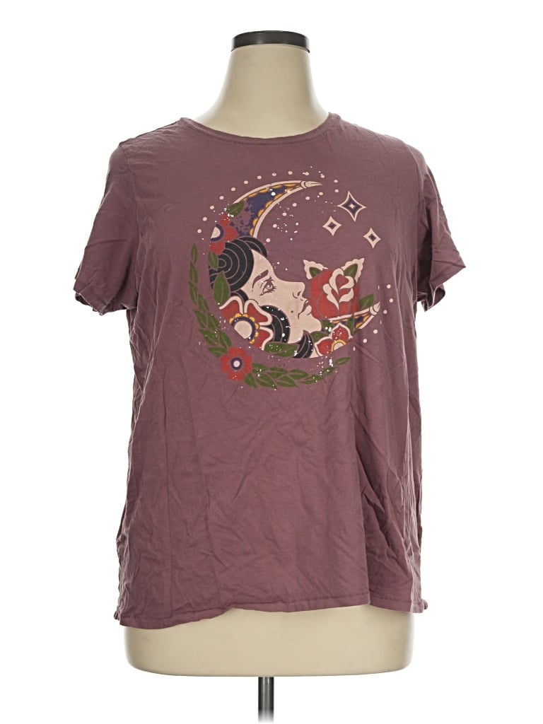 Pre-owned Heritage Short Sleeve T-shirt In Burgundy