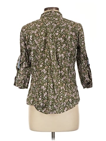 Croft & Barrow 3/4 Sleeve Button-Down Shirt (view 2)
