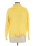 L.L.Bean 100% Cotton Yellow Turtleneck Sweater Size L - photo 1