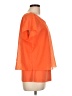 Cato 100% Polyester Orange Short Sleeve Blouse Size L - photo 4