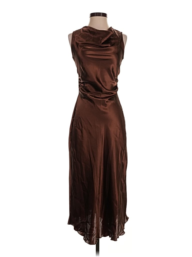 Pre-owned Bebe Cocktail Dress In Brown
