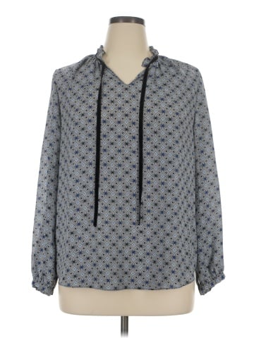 Roz & Ali Long Sleeve Blouse (view 1)