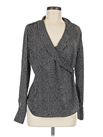White House Black Market Long Sleeve Blouse (view 1)