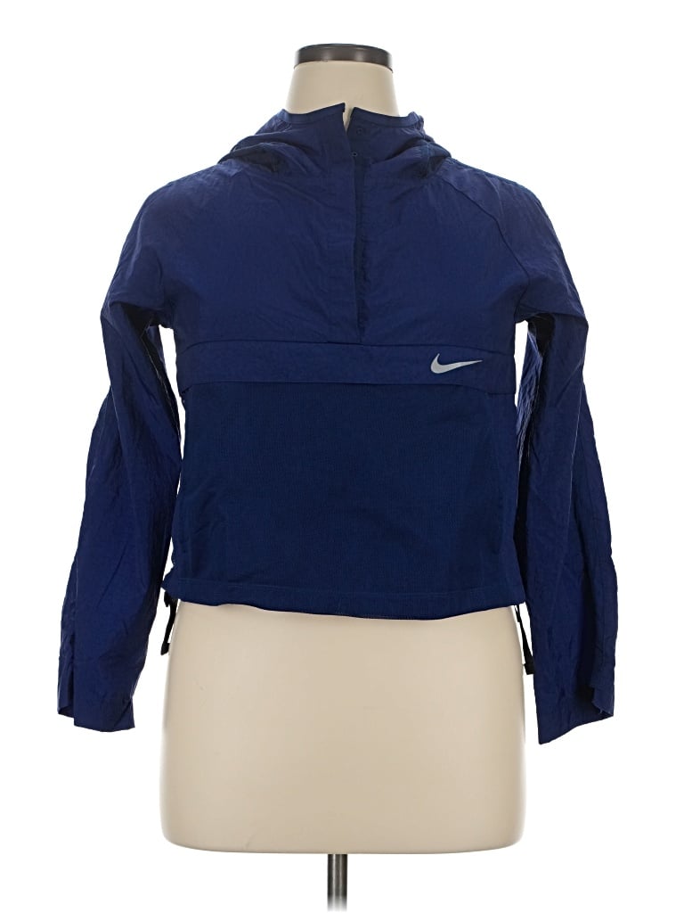 Pre-owned Nike Windbreaker Jacket In Blue
