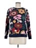 Boden Floral Purple Pullover Sweater Size M - photo 1