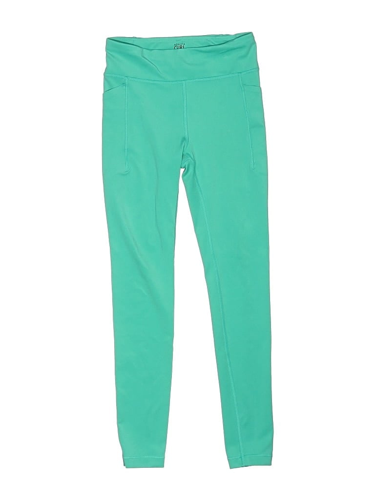 Pre-owned Athleta Kids' Active Pants In Teal