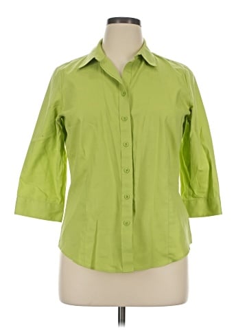 Coldwater Creek 3/4 Sleeve Button-Down Shirt (view 1)
