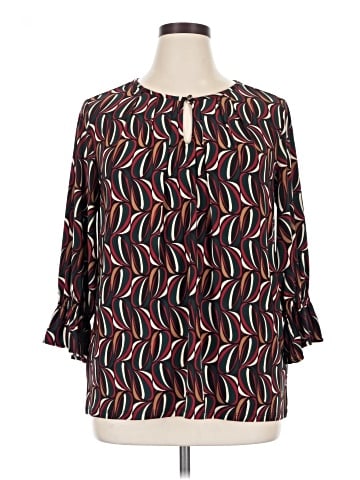 AK Anne Klein 3/4 Sleeve Blouse (view 1)
