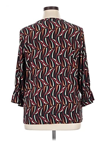 AK Anne Klein 3/4 Sleeve Blouse (view 2)