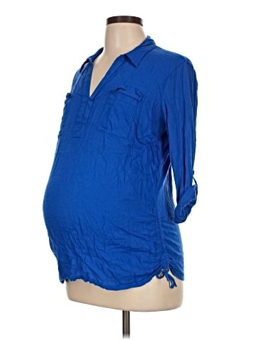 Motherhood 3/4 Sleeve Polo (view 1)