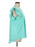 Zenana 100% Polyester Teal Short Sleeve Blouse Size XL - photo 4