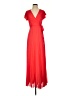 ASOS 100% Polyester Red Cocktail Dress Size 4 - photo 1
