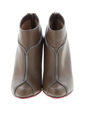 Christian Louboutin Leather Telezip Ankle Boots 100mm (view 2)