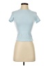 YoungLA Blue Short Sleeve Turtleneck Size S - photo 1