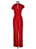 Francesca's Solid Red Jumpsuit Size XS - photo 2