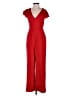 Francesca's Solid Red Jumpsuit Size XS - photo 1