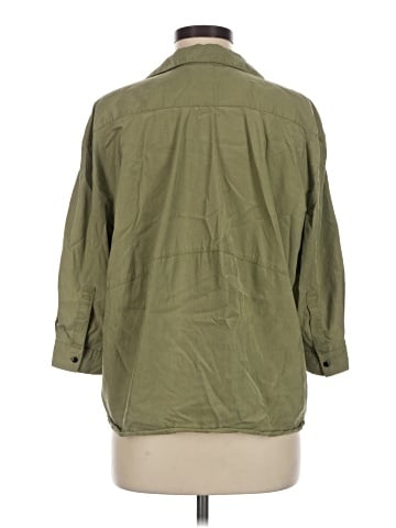 Zara 3/4 Sleeve Button-Down Shirt (view 2)