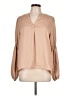 Nine West 100% Polyester Tan Long Sleeve Blouse Size L - photo 1