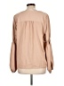 Nine West 100% Polyester Tan Long Sleeve Blouse Size L - photo 2