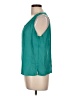 Notations 100% Polyester Teal Sleeveless Blouse Size L - photo 5