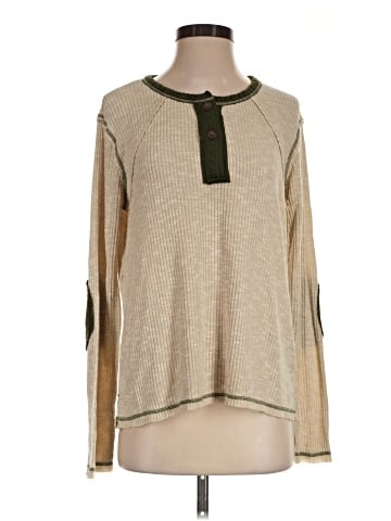 Hem & Thread Long Sleeve Top (view 1)