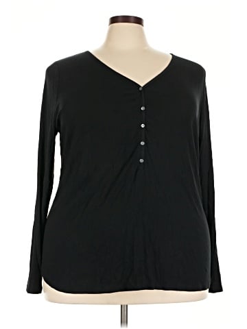 Ava & Viv Long Sleeve Henley (view 1)