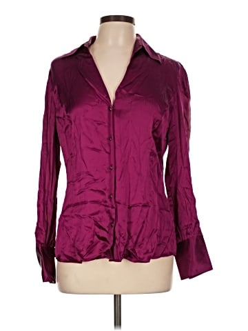 Ann Taylor Long Sleeve Silk Top (view 1)