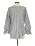 Joh 100% Polyester Gray Long Sleeve Blouse Size XS - photo 2